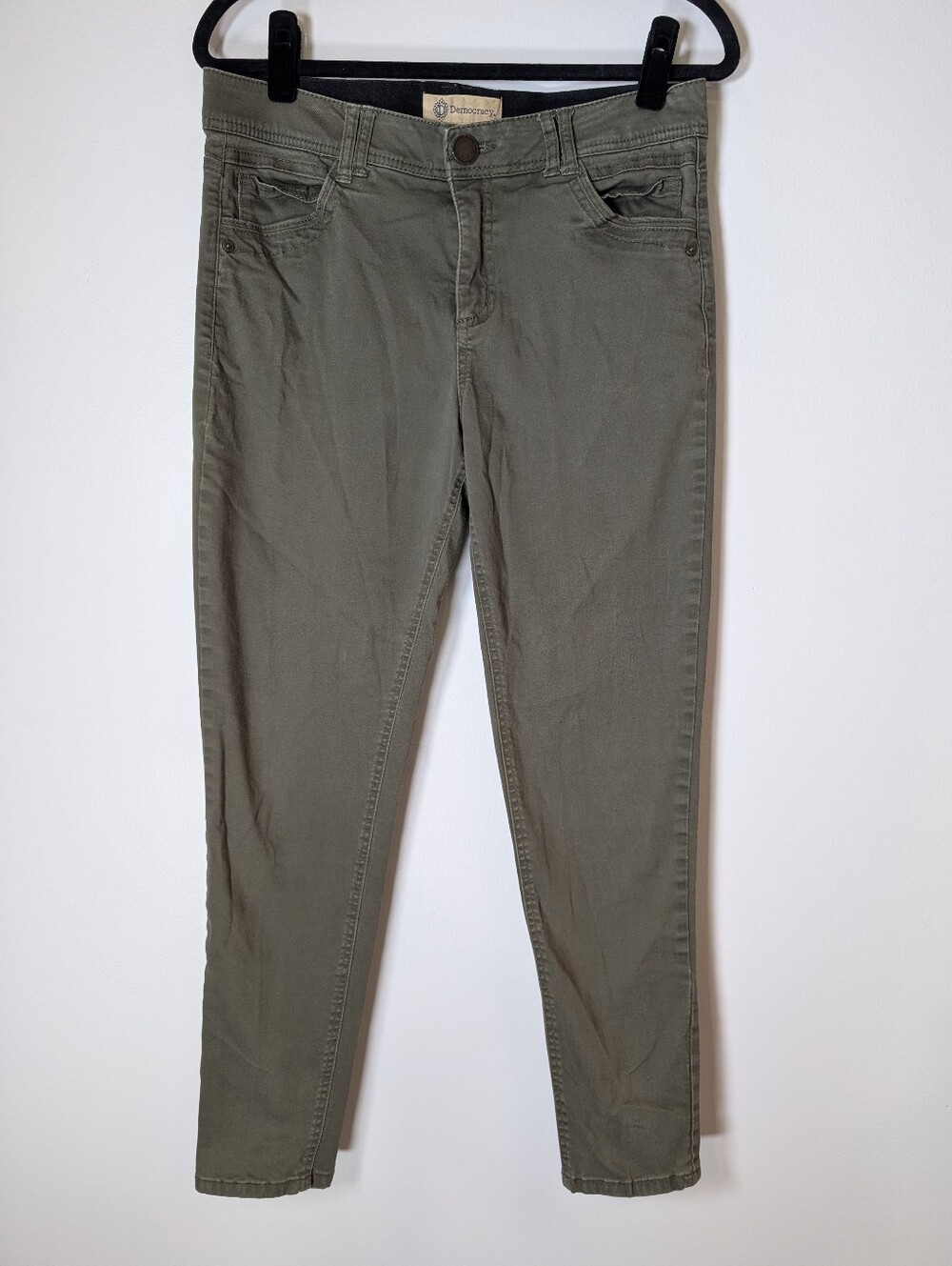 Olive Women’s Skinny Jeans By Democracy Size 10 - Picture 2 of 7